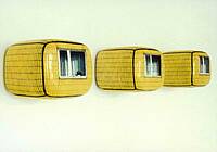 Kunstobjekte von Hein Spellmann. Fotos von Fassadendetails als dreidimensionale kissenartige Objekte.